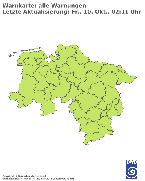 Aktuelle Wetterwarnungen für Braunschweig